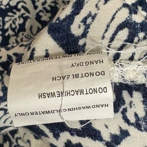 Solitaire Blue And White Blouse Size 1X - Picture 6 of 6